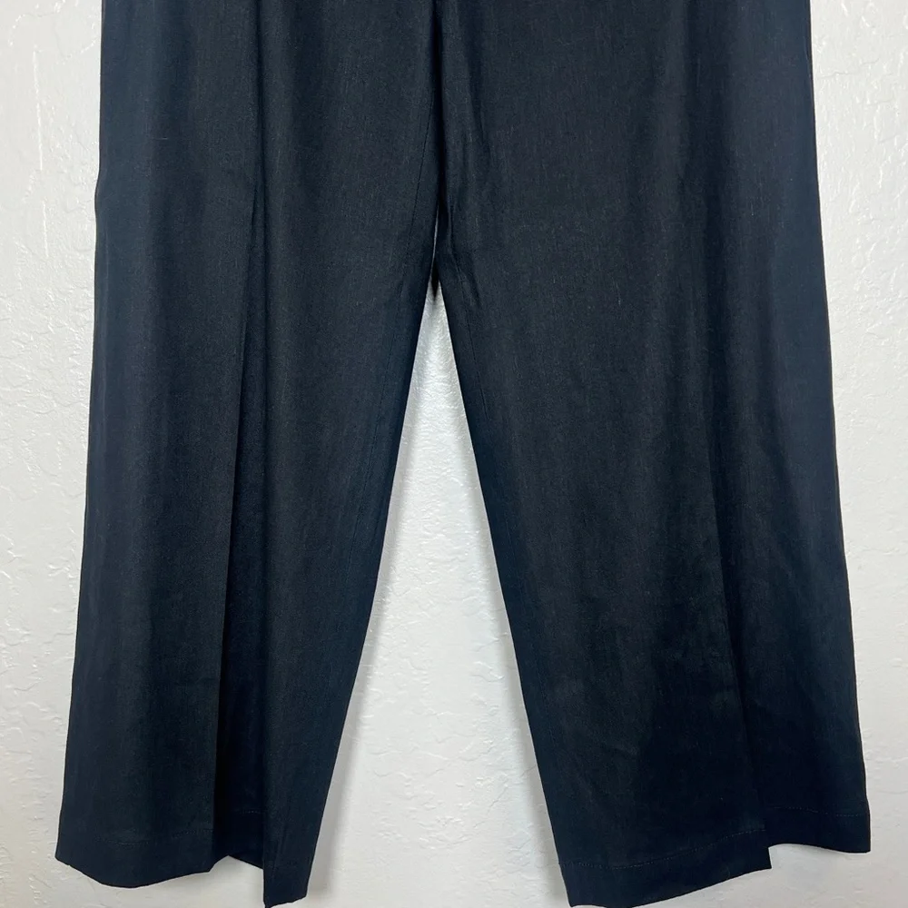 RAG & BONE Women’s Size 4 Black Dylan Cropped Linen Pants